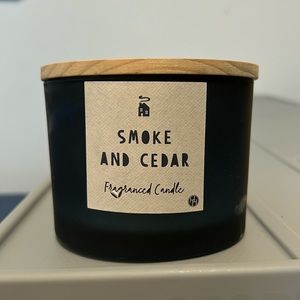 Brand new Huntington Home “Smoke and Cedar” scent candle